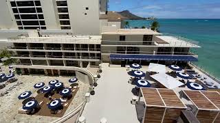 Outrigger REEF Waikiki Beach resort ocean tower ocean view2022 [upl. by Lepper]