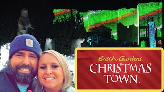 Busch Gardens Christmas Town 2023  10 MILLION LIGHTS Christmas Merchandise Shows and FOOD [upl. by Bar]