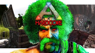 I Survived 100 Days ARK HARDCORE on The Island w OFFICIAL RATES [upl. by Sadinoel871]