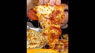 Dominos Pizza my FAVORITE menu items  Wingstop Ranch asmr mukbang dominos [upl. by Ennoitna416]