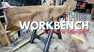 THIS PORTABLE WORKBENCH IS A GAME CHANGER WORX PEGASUS woodworking resin epoxy [upl. by Caryn786]