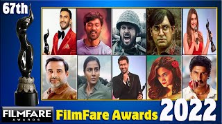 67th Filmfare Awards Show 2022  Filmfare Awards Show for Best Actors Actress amp Film All Winner 2022 [upl. by Tillion]