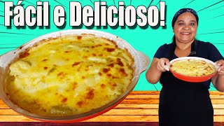 Como fazer Couve Flor Gratinado ao molho branco Receita fácil e prática [upl. by Ramoh227]