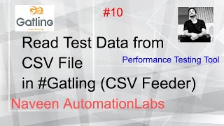 10  Read Test Data from CSV in Gatling  CSV Feeder in Gatling [upl. by Acnaiv]