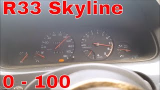 R33 GTST Skyline 0  100 Launch Test [upl. by Aesoh]