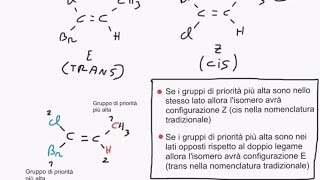 CORSO DI CHIMICA ORGANICA  LEZIONE 12 DI 61  ISOMERI CIS E TRANS REGOLE CAHN INGOLD PRELOG [upl. by Nwahsav]