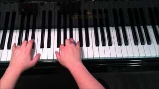 F Major Scale Two Octaves Piano [upl. by Nolos]