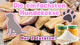 Die einfachsten Hundekekse der Welt  DIY  Backen für den Hund [upl. by Ahsieyn292]