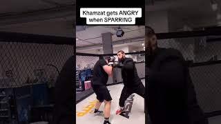 Khamzat Chimaev Loses His Cool in Sparring 😳🔥 UFC KhamzatChimaev [upl. by Balch]