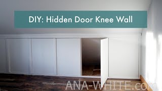 Knee Walls with Hidden Doors [upl. by Lanae]