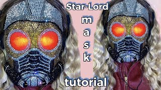 StarLord SFX Makeup Tutorial  StarLord Mask Bedazzled Tutorial  Guardians of the Galaxy Makeup [upl. by Lynd]