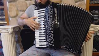 OTTAAERIVM96BK  Black Ottavianelli Aero IV Piano Accordion LMMM 37 96 3999 [upl. by Mcguire]