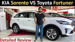 KIA Sorento VS Toyota Fortuner  Detailed Review of KIA Sorento  Yasir Malik [upl. by Adnovad]