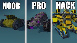 NOOB VS PRO VS HACKER  Blocky cars online [upl. by Eelorac]