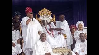 speach of Governor of osun state at OLOJO Festival 2024 [upl. by Lled]