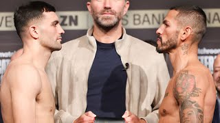 COLLISION • Jack Catterall vs Jorge Linares • WEIGHIN amp FACEOFF  Matchroom Boxing [upl. by Ettenim]