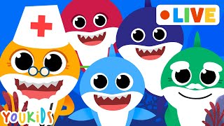 🔴 YouKids Nursery Rhymes  Baby Shark Hickory Dickory Dock Johny Johny Yes Papa and more [upl. by Enrobialc]