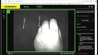 Demo Cognex SnApp Sensor Contador Count tool [upl. by Notaes]