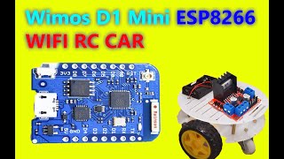 WIFI RC CAR  Wemos D1 Mini  RemoteXY  ESP8266 [upl. by Munson556]