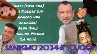 SANREMO 2024 A SCUOLA  PARODIA SANREMO 2024  L0LL0 ITA [upl. by Uyr]