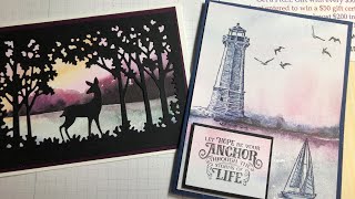 2 Quick and Easy Cards with the New Horizons DSP Grassy Grove and Sailing Home [upl. by Trudy]