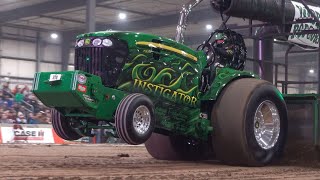 Tractor Pull 2023 41 Pro Stock Tractors NTPA Spring Nationals saturday Shipshewana IN [upl. by Eirased991]