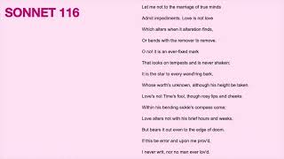 Sonnet 116  Poem Analysis [upl. by Attiuqahs387]