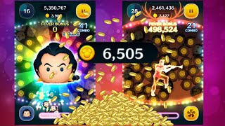 Disney Tsum Tsum  How To Use Gaston to Earn a Lot of Coins 6505 Coins [upl. by Carolin]