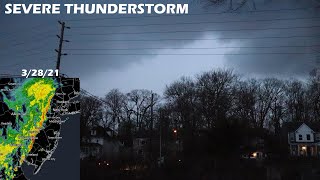 SEVERE THUNDERSTORM HITS NEW JERSEY 32821  Heavy Winds [upl. by Teerprug]