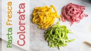 Pasta Fresca Colorata  Rosso giallo verde [upl. by Alathia]