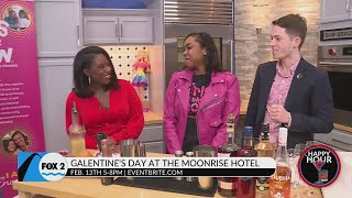 It’s going to be a pink moon at the Moonrise Hotel for Galentine’s Day [upl. by Sikko]