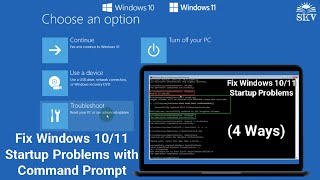 How to Fix Windows 1011 Startup Problems using Command Prompt Complete Tutorial  4 Ways to Fix [upl. by Elleinaj]