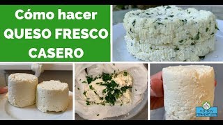 Cómo hacer QUESO FRESCO en casa [upl. by Delacourt]