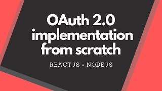 OAuth 20 using Auth0  Reactjs and Nodejs [upl. by Tomi]