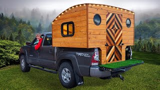 Building a Luxury Camper for my Truck Start to Finish [upl. by Salba]