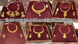 Tanishq gold necklace designs with price  light weight gold necklace  tanishq necklace [upl. by Reisfield]