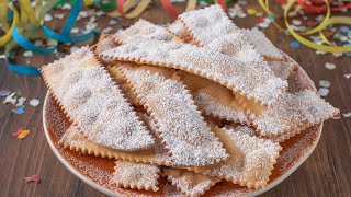 CHIACCHIERE  BUGIE  FRAPPE Ricetta Facile  Dolci di Carnevale  Fatto in Casa da Benedetta [upl. by Vivia]