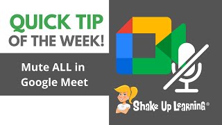 Quick Tip How to Mute ALL in Google Meet [upl. by Hellene]