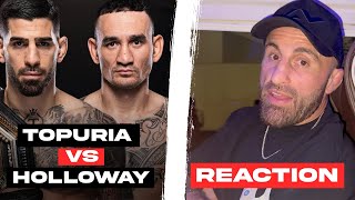 Instant Reaction Ilia Topuria vs Max Holloway  Reactions with Volk [upl. by Nered]