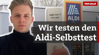 So funktioniert der CoronaSelbsttest von Aldi I Aktuelle Stunde [upl. by Rowan744]