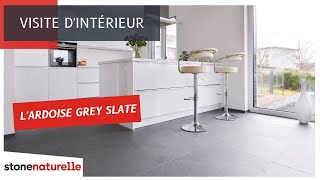 Lardoise naturelle Grey Slate pour un sol gris moderne et design  stonenaturelle [upl. by Ajnotal]