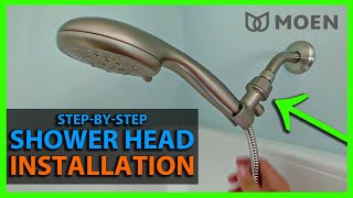 How To Install a Hand Held Shower Head  Replace Shower Head [upl. by Casia]