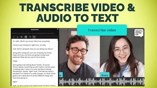 How to Automatically Transcribe Video amp Audio into Text Online [upl. by Araet711]