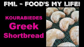 Kourabiedes Greek Shortbread ❤️ Cooking with Bec [upl. by Annwahs24]