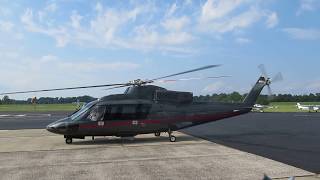 Sikorsky S76B Engine Start Up amp Departure at Princeton Airport 39N [upl. by Atiuqrahs]