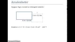 Arealenheter  omgjøring [upl. by Inwat]