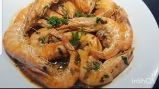 Gambas sautées à l´ail et au citron sauce piquanteUn vrai délice [upl. by Suisyola]