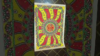 4 Madhubani painting design ideas ❤️ Madhubani painting easy  Mithila paintings of Bihar [upl. by Filipe829]