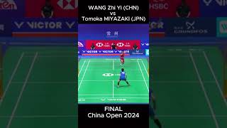 WANG Zhi Yi CHN vs Tomoka MIYAZAKI JPN FINAL CHINA OPEN 2024 badminton badmintontour bwf [upl. by Miun689]