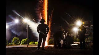 Fireworks show at Isotopes Park behind the scenes [upl. by Drol]